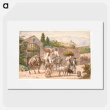 Peasants on their way to Rome - ヴィルヘルム マーストランド Poster.