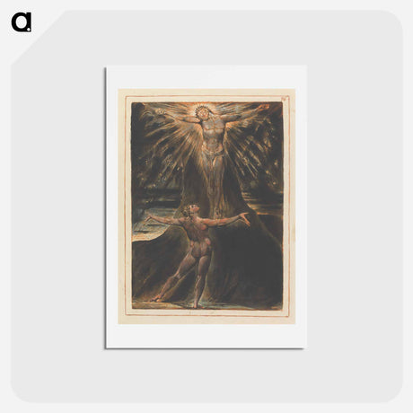 アートポストカード-Jerusalem, Plate 76 - ウィリアム ブレイク Postcard.