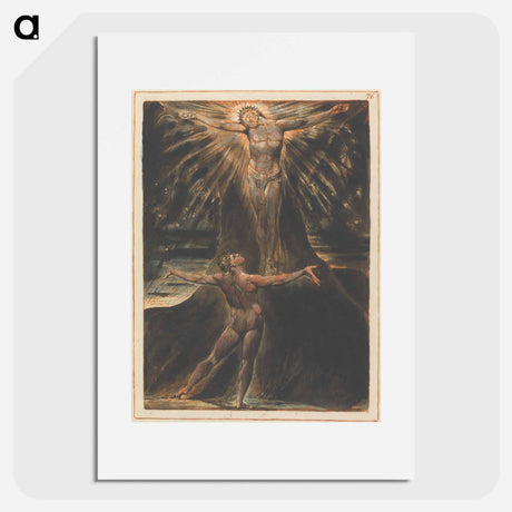 アートポスター-Jerusalem, Plate 76 - ウィリアム ブレイク Poster.