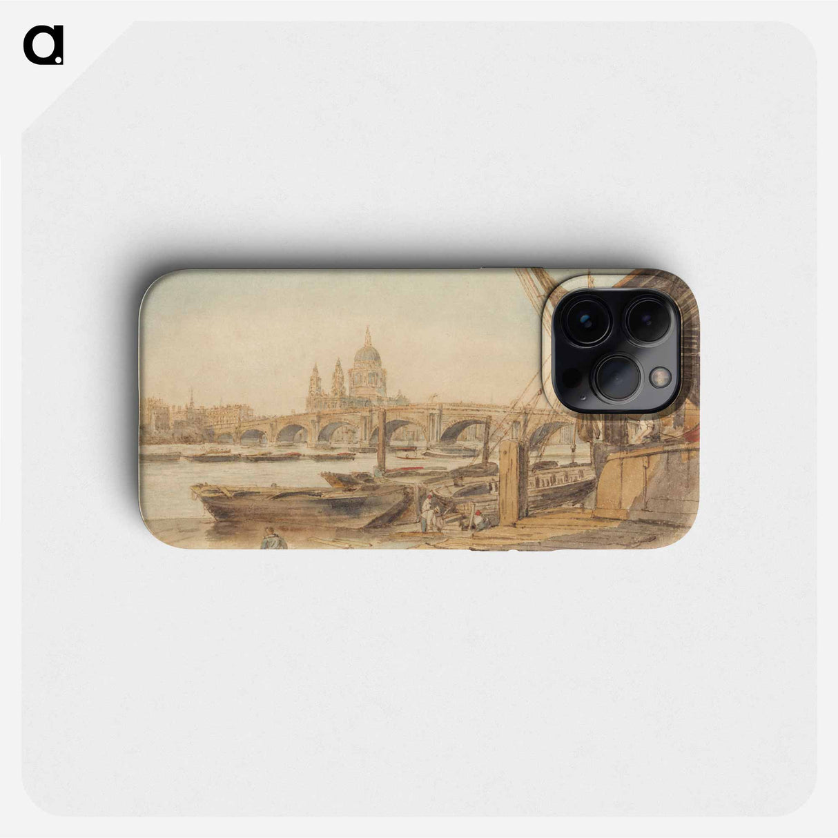 St. Paul's Cathedral and Blackfriar's Bridge - ウィリアム ヘンリー ハント Phone Case.