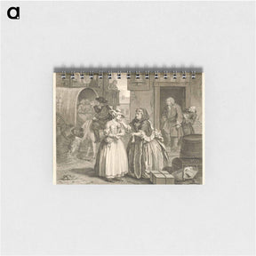 アートメモ帳-A Harlot's Progress, plate 1 - ウィリアム ホガース Memo.