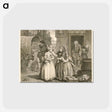 アートポストカード-A Harlot's Progress, plate 1 - ウィリアム ホガース Postcard.