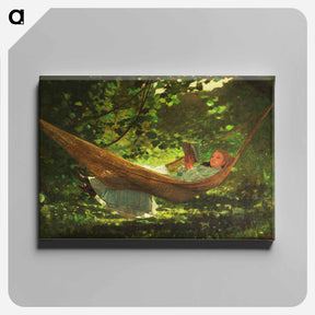 アートパネル-Sunlight and Shadow - ウィンスロー ホーマー Canvas.