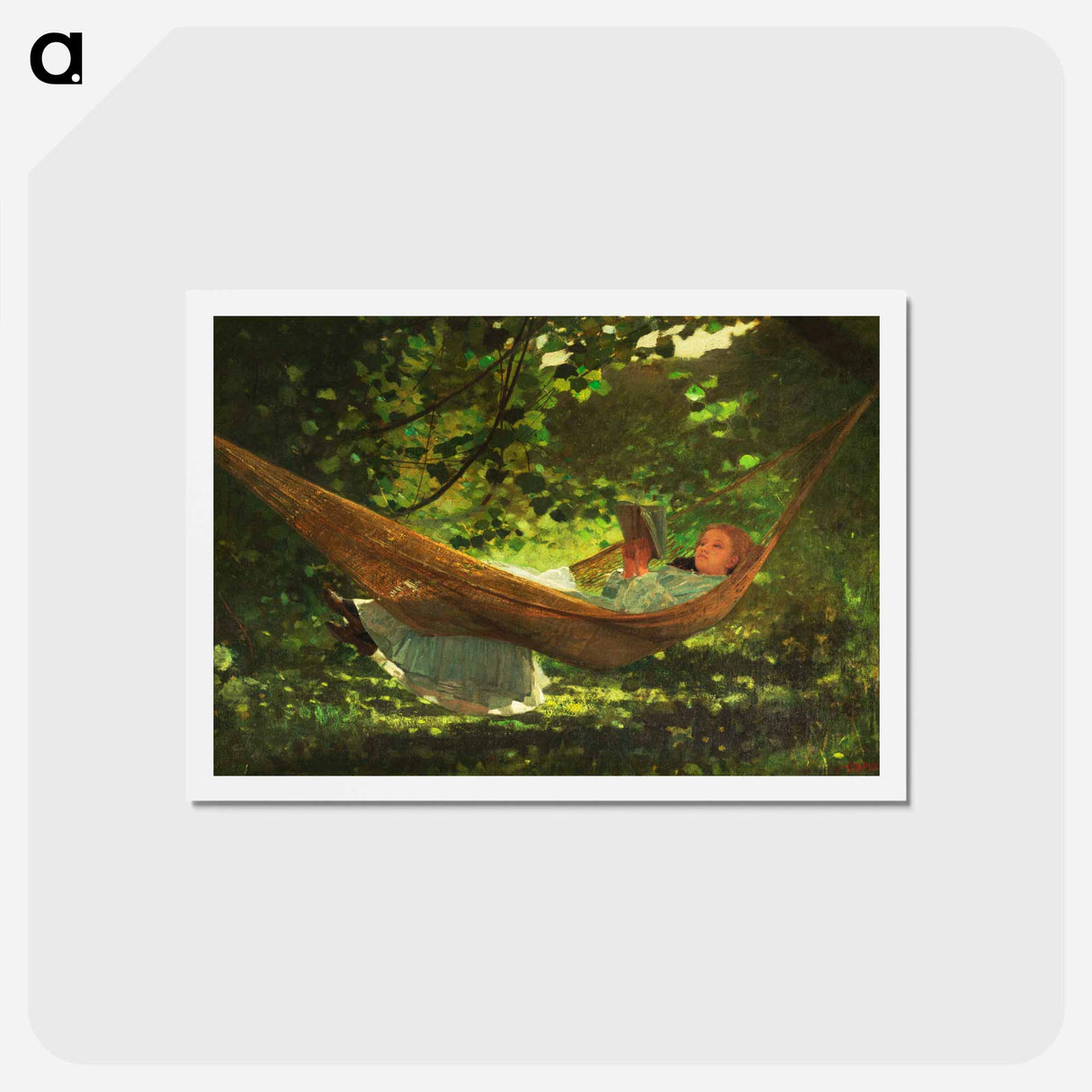 アートポストカード-Sunlight and Shadow - ウィンスロー ホーマー Postcard.