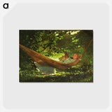 アートポストカード-Sunlight and Shadow - ウィンスロー ホーマー Postcard.