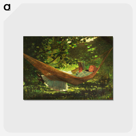 アートポストカード-Sunlight and Shadow - ウィンスロー ホーマー Postcard.