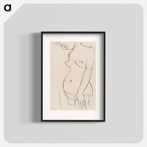 アートポスター-Naked woman showing her breasts
 - イェール大学アートギャラリー Poster.