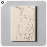 アートパネル-Naked woman showing her breasts
 - イェール大学アートギャラリー Canvas.