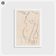 アートポストカード-Naked woman showing her breasts
 - イェール大学アートギャラリー Postcard.