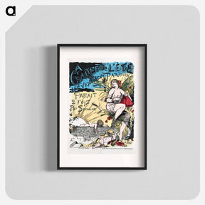 アートポスター-A cause de l'été, l'Evénement parisien paraît 2 fois par semaine - アドルフ レオン ウィレット Poster.