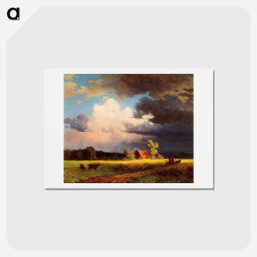 アートポストカード-Bavarian Landscape - アルバート ビアスタット Postcard.