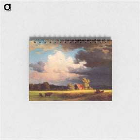 アートメモ帳-Bavarian Landscape - アルバート ビアスタット Memo.