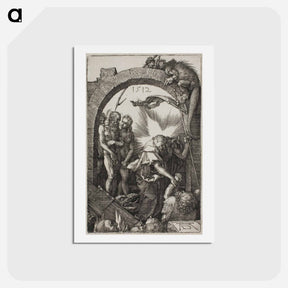 アートポストカード-Harrowing of Hell; Christ in Limbo - アルブレヒト デューラー Postcard.