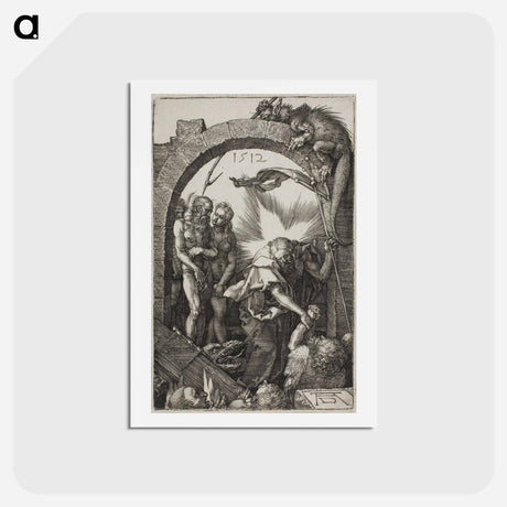 アートポストカード-Harrowing of Hell; Christ in Limbo - アルブレヒト デューラー Postcard.