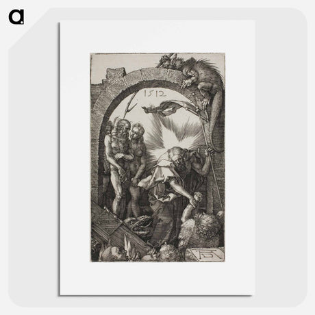 アートポスター-Harrowing of Hell; Christ in Limbo - アルブレヒト デューラー Poster.