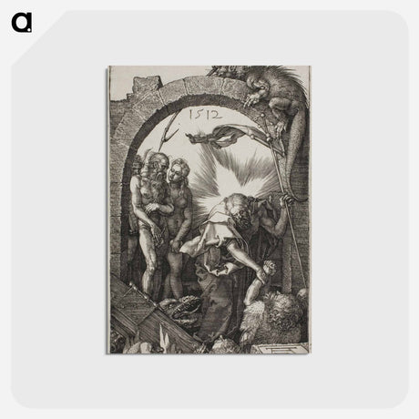 アートポストカード-Harrowing of Hell; Christ in Limbo - アルブレヒト デューラー Postcard.