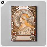 Zodiaque or La Plume - アルフォンス ミュシャ Canvas.