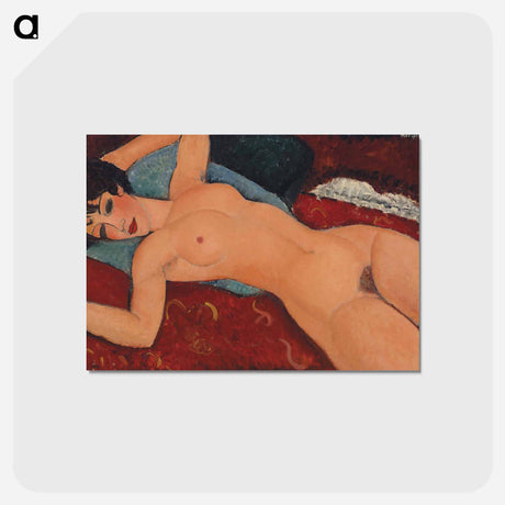 アートポストカード-Nu couché - アメデオ モディリアーニ Postcard.