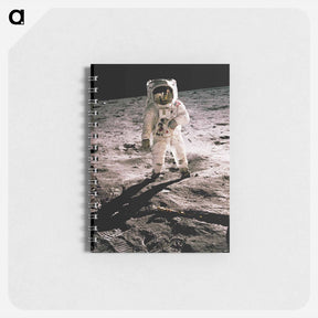アートメモ帳-Edwin Aldrin walking on the lunar surface - アポロ月面着陸 Memo.