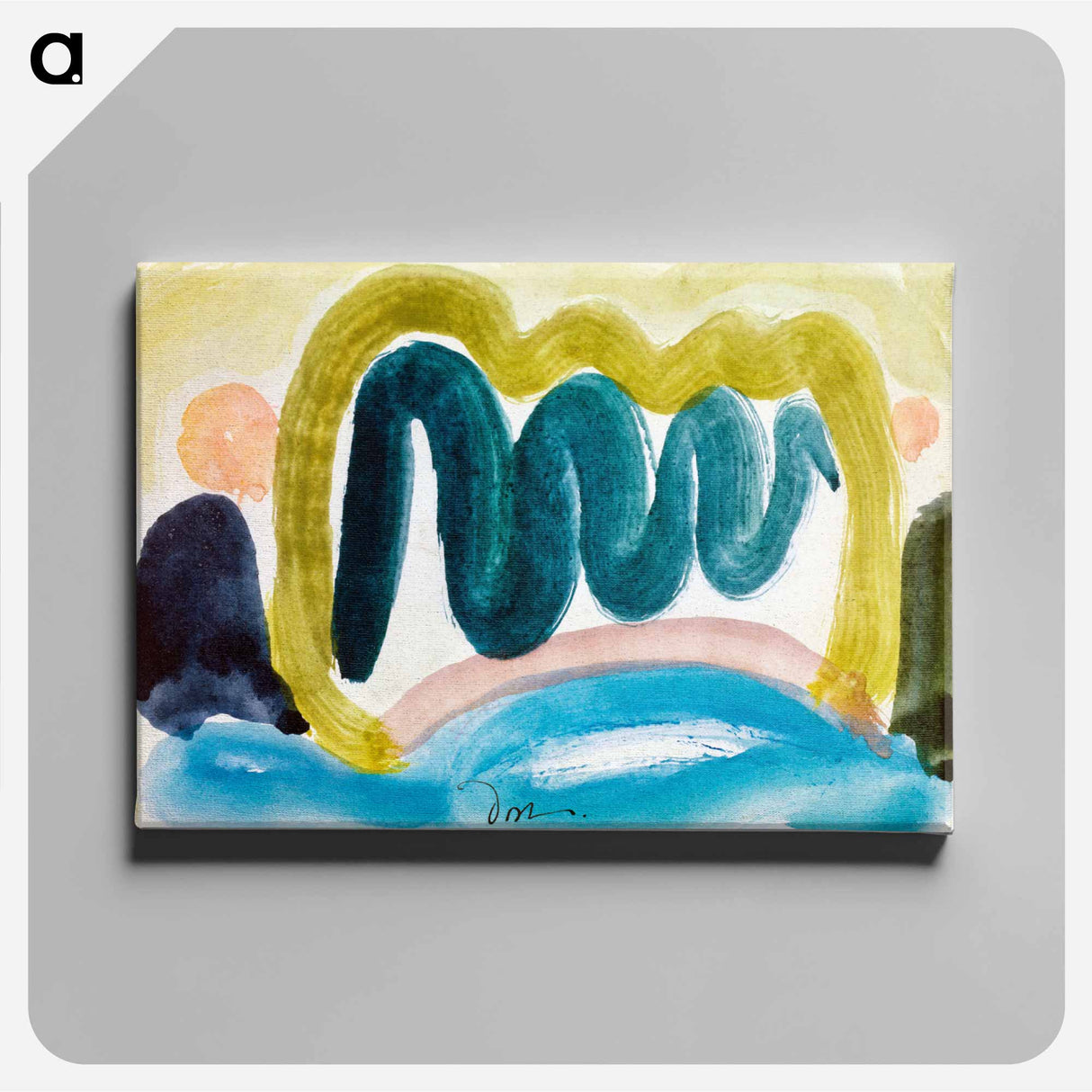 Pond in Sunlight - アーサー ダヴ Canvas.