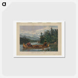 アートポストカード-American hunting scenes: "a good chance" - アーサー フィッツウィリアム テイト Postcard.