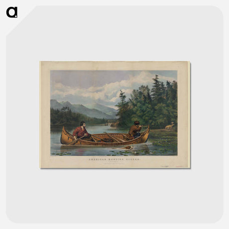アートポストカード-American hunting scenes: "a good chance" - アーサー フィッツウィリアム テイト Postcard.