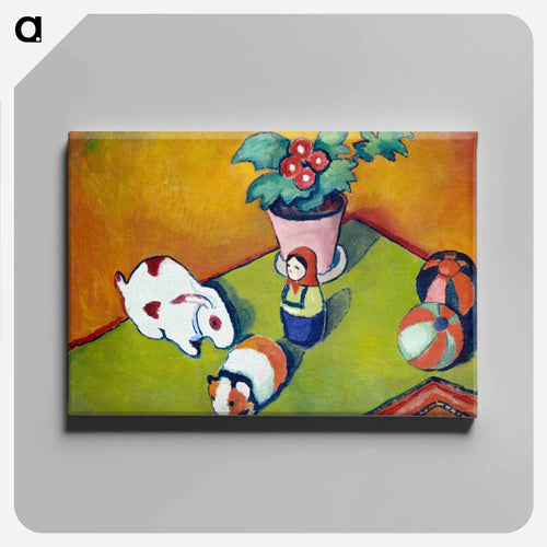 Little Walter's Toys - August Macke Canvas.