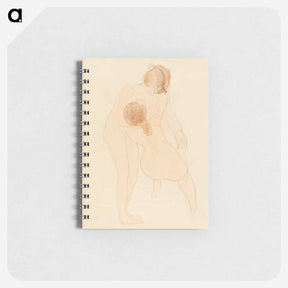 アートメモ帳-Naked women hugging, vintage nude illustration - オーギュスト ロダン Memo.
