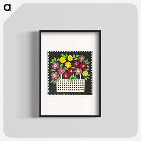 アートポスター-Basket of Flowers
 - 花のバスケット Poster.