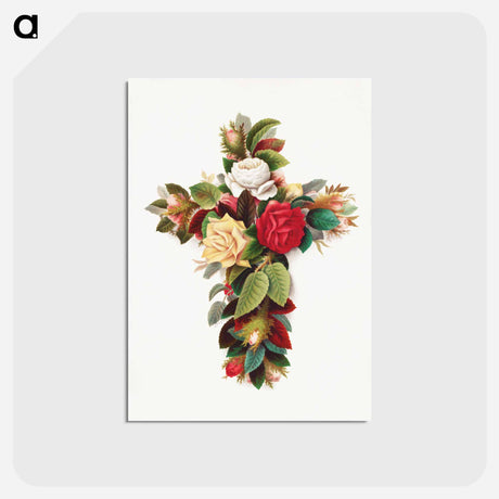 アートポストカード-Cross of Roses
 - ボストン公共図書館 Postcard.