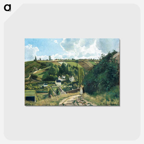 アートポストカード-Jalais Hill, Pontoise - カミーユ ピサロ Postcard.