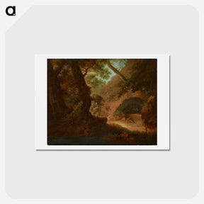 アートポストカード-Wolves in the Forest in Front of a Cave - カスパー ダーヴィト フリードリヒ Postcard.
