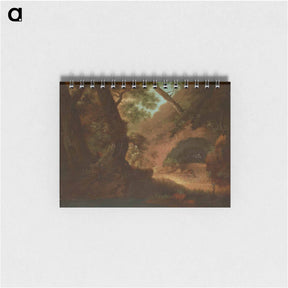 アートメモ帳-Wolves in the Forest in Front of a Cave - カスパー ダーヴィト フリードリヒ Memo.