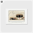 アートポストカード-Grand Gala Automobile Coach
 - シャルル マルタン Postcard.