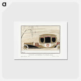 アートポストカード-Grand Gala Automobile Coach
 - シャルル マルタン Postcard.