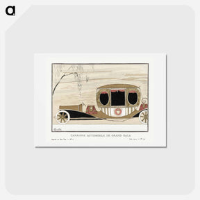 アートポストカード-Grand Gala Automobile Coach
 - シャルル マルタン Postcard.