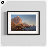 A Rocky Coast, Capri - クリステン ケプケ Poster.