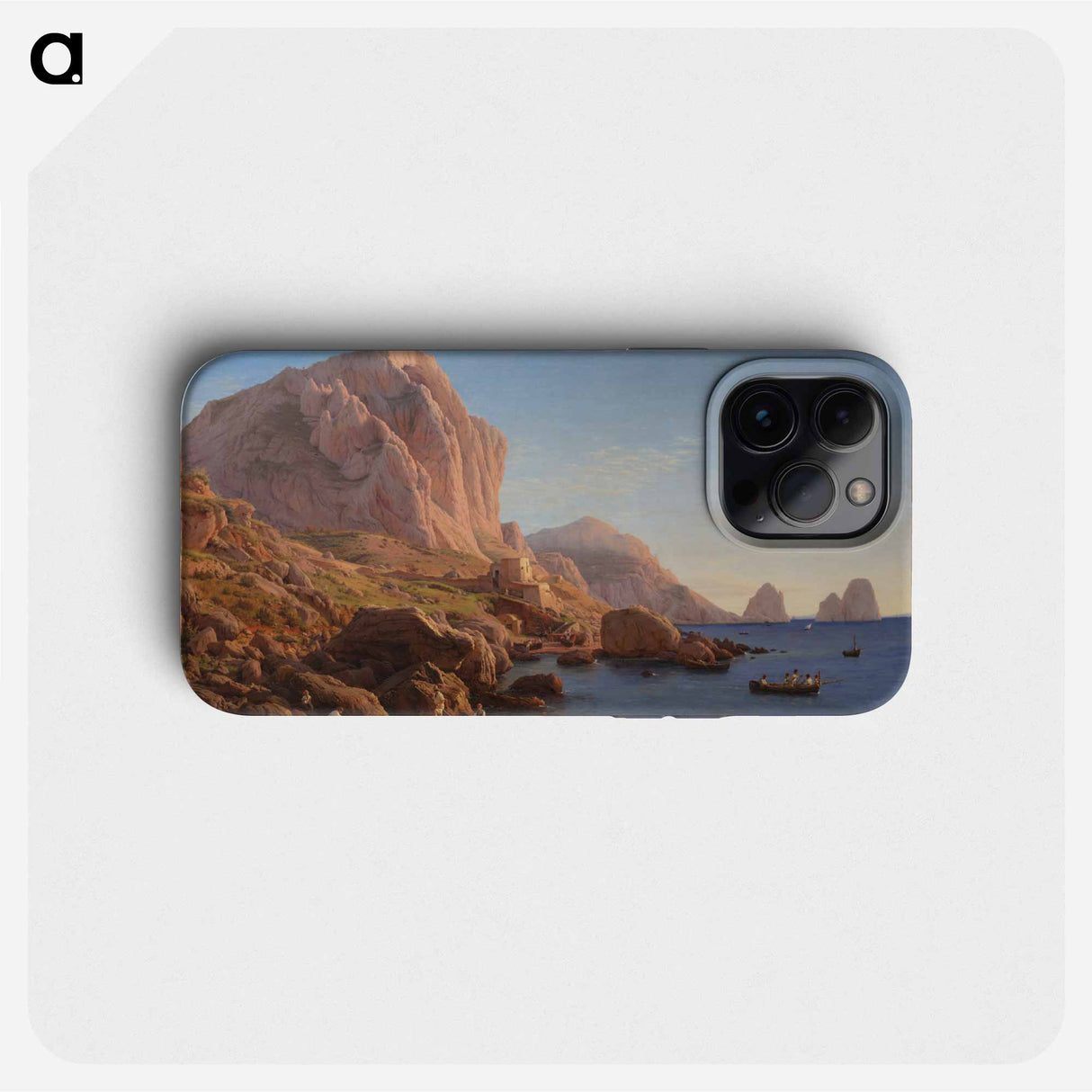 A Rocky Coast, Capri - クリステン ケプケ Phone Case.