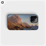 A Rocky Coast, Capri - クリステン ケプケ Phone Case.