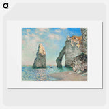 The Cliffs at Étretat - クロード モネ Poster.