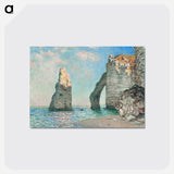 The Cliffs at Étretat - クロード モネ Postcard.