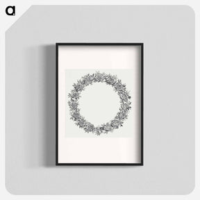 アートポスター-Floral Wreath from Maria met Christuskind
 - コルネリス プロース ファン アムステル Poster.