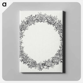 アートパネル-Floral Wreath from Maria met Christuskind
 - コルネリス プロース ファン アムステル Canvas.