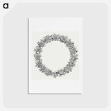 アートポストカード-Floral Wreath from Maria met Christuskind
 - コルネリス プロース ファン アムステル Postcard.