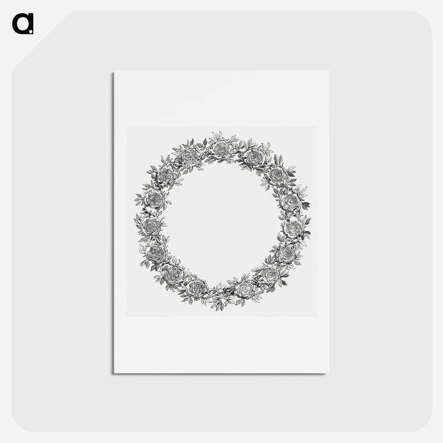 アートポストカード-Floral Wreath from Maria met Christuskind
 - コルネリス プロース ファン アムステル Postcard.