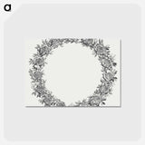 アートポストカード-Floral Wreath from Maria met Christuskind
 - コルネリス プロース ファン アムステル Postcard.