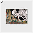 アートポストカード-Mitsukuni Defying the Skeleton Specter
 - ダラス美術館 Postcard.