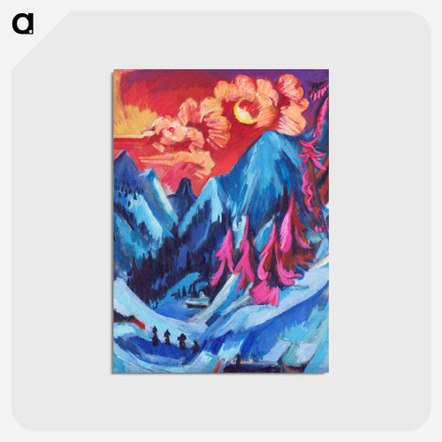 Winter Landscape in Moonlight
 - デトロイト美術館 Postcard.