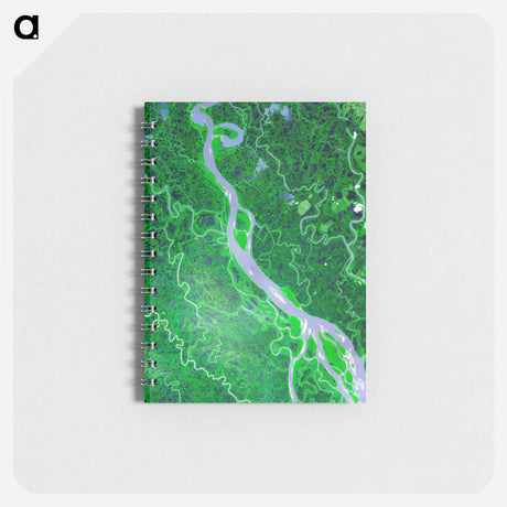 アートメモ帳-The Mackenzie River, Northwest Territories
 - 上空からの地球 Memo.