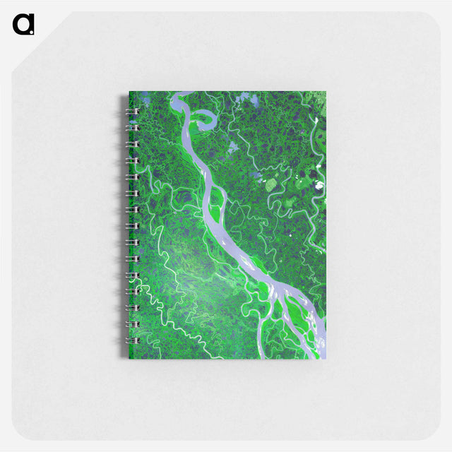 アートメモ帳-The Mackenzie River, Northwest Territories
 - 上空からの地球 Memo.